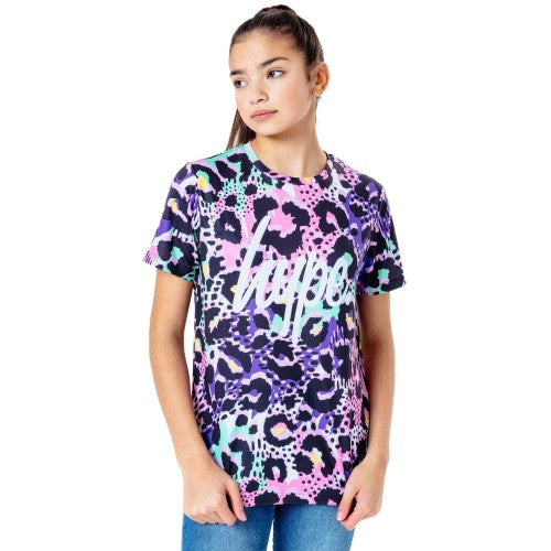 Front - Hype Girls Chic Animal T-Shirt