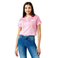 Front - Hype Girls Glitter Crop T-Shirt