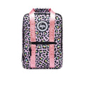 Front - Hype Boxy Leopard Print Backpack