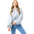 Front - Hype Womens/Ladies Quilted Draped Sleeve Pullover Hoodie
