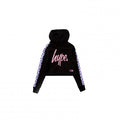 Front - Hype Girls Leopard Diva LOL Surprise Cropped Hoodie