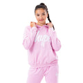 Front - Hype Girls Scribble Logo Washed Hoodie