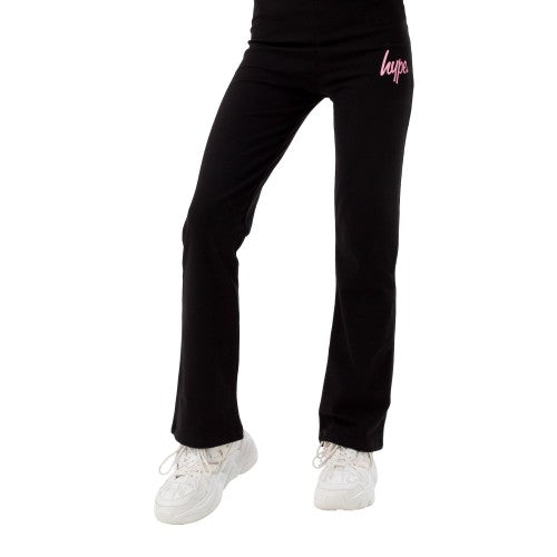 Front - Hype Girls Script Flared Trousers