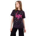 Front - Hype Girls Multi Star Glitter T-Shirt