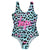 Front - Hype Girls Leopard Print One Piece Swimsuit