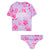 Front - Hype Girls Floral Script Tankini Set