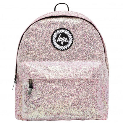 Front - Hype Iridescent Sequin Backpack