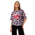 Front - Hype Girls Rainbow Leopard Script T-Shirt