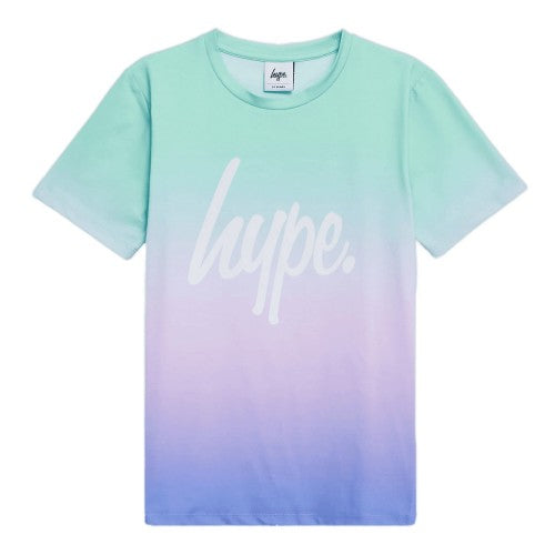 Front - Hype Girls Fade Script T-Shirt
