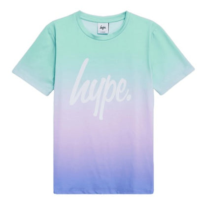 Front - Hype Girls Fade Script T-Shirt