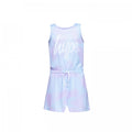 Front - Hype Girls Splodge Tie Dye Script Playsuit