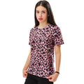 Front - Hype Girls Tonal Leopard Print T-Shirt