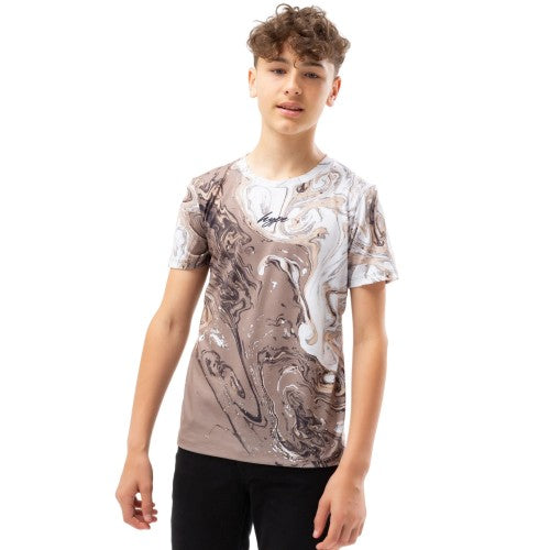 Front - Hype Boys Marble Effect T-Shirt