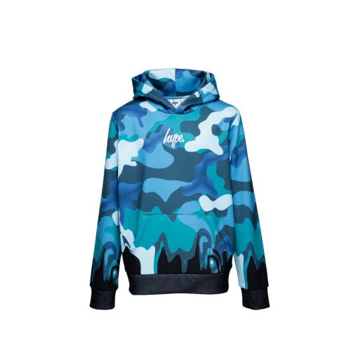 Front - Hype Boys Camo Drip Hoodie