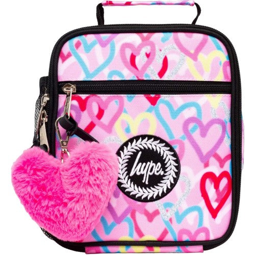 Front - Hype Graffiti 4.5L Heart Lunch Bag