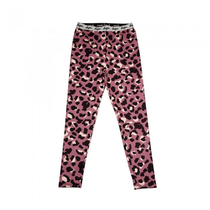 Front - Hype Girls Mini Leopard Print Leggings