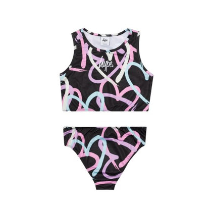 Front - Hype Girls Pastel Heart Bikini