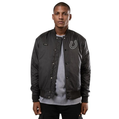 Front - Hype Unisex Adult Indianapolis Colts NFL Bomber Jacket