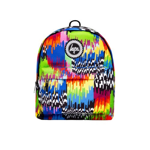 Front - Hype Trippy Drips Backpack & Pencil Case
