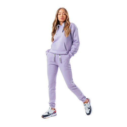 Front - Hype Womens/Ladies Branded Drawcord Pullover Hoodie