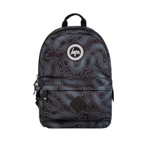 Black-Blue - Front - Hype Topographic 19L Backpack