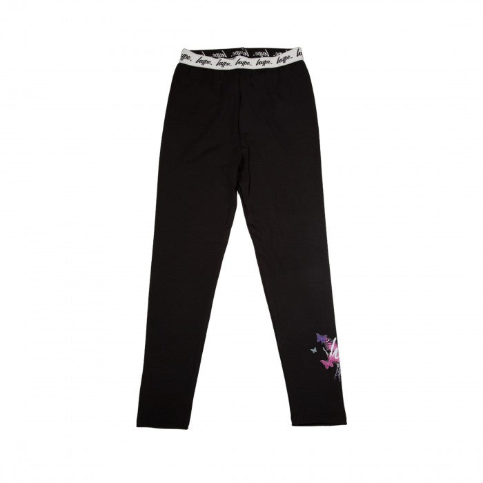 Front - Hype Girls Fade Butterfly Leggings