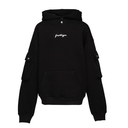 Front - Hype Womens/Ladies Scribble Cargo Hoodie