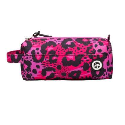 Front - Hype Leopard Print Pencil Case