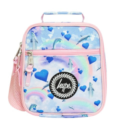 Front - Hype Rainbow & Dolphin Lunch Bag