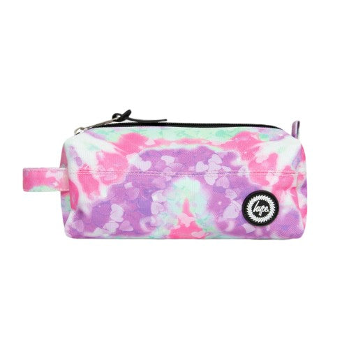 Front - Hype Tie Dye Hearts Pencil Case