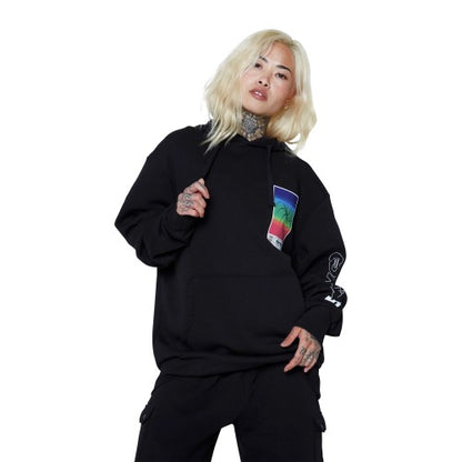 Front - Hype Unisex Adult Square Spectrum Continu8 Boxy Hoodie