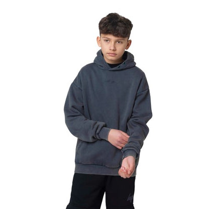Front - Hype Boys Scribble Acid Wash Hoodie