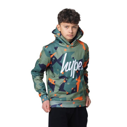 Front - Hype Boys Geo Camo Hoodie