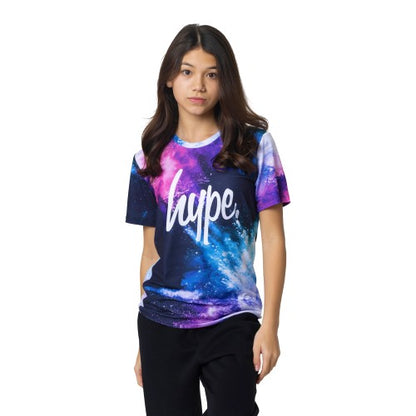 Front - Hype Girls Chalky Graphic T-Shirt