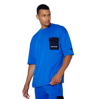 Front - Hype Unisex Adult Continu8 Cargo Pocket Boxy T-Shirt
