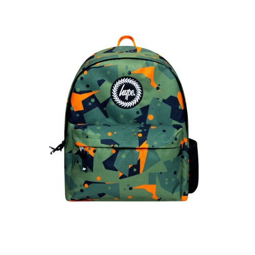 Front - Hype Iconic Geo Camo Backpack