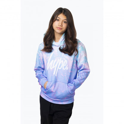 Front - Hype Girls Pastel Tie Dye Hoodie