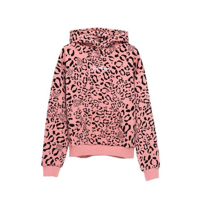 Front - Hype Womens/Ladies River Leopard Print Hoodie