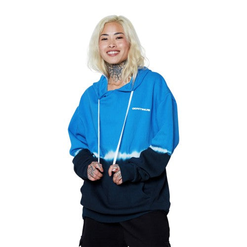 Front - Hype Unisex Adult Tie Dye Continu8 Boxy Hoodie
