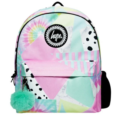 Front - Hype Childrens/Kids Pastel Collage Backpack