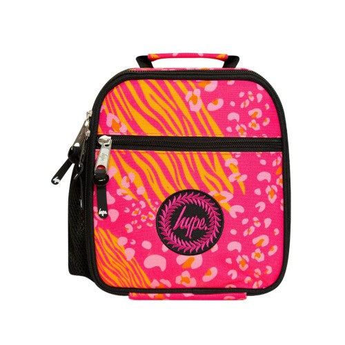 Front - Hype Animal Print Lunch Bag