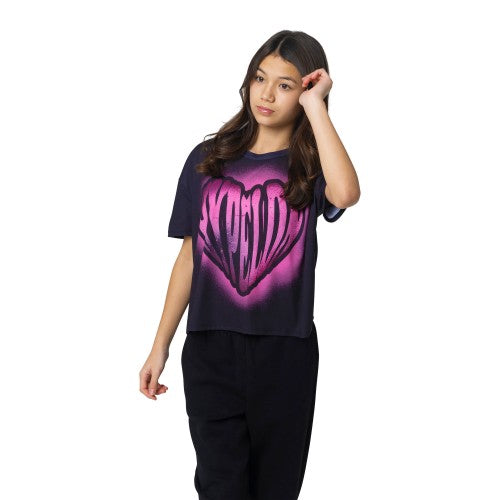 Front - Hype Girls Heart Spray T-Shirt