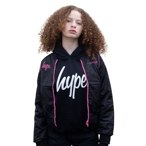 Front - Hype Girls Roaring Tiger Ed Hardy Bomber Jacket