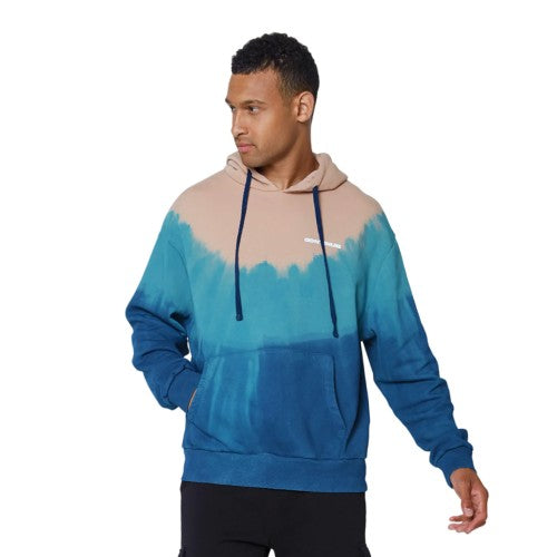 Front - Hype Unisex Adult Tie Dye Mushroom Continu8 Boxy Hoodie