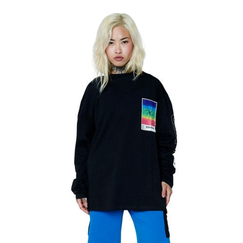 Front - Hype Unisex Adult Square Spectrum Continu8 Boxy T-Shirt