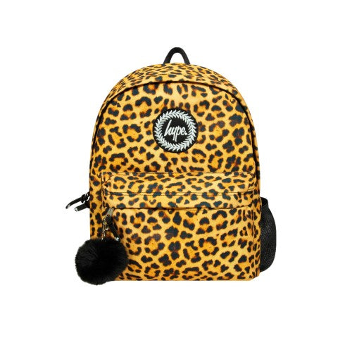Front - Hype Iconic Leopard Print Backpack