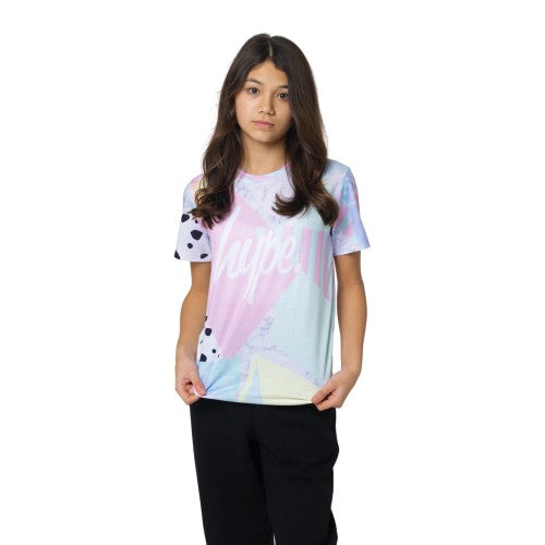 Front - Hype Girls Collage T-Shirt