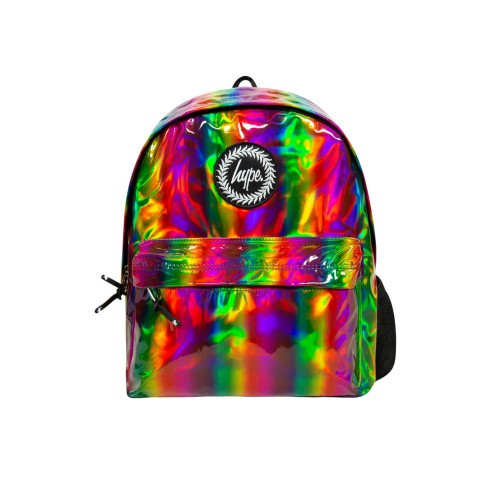 Front - Hype Rainbow Holographic Backpack