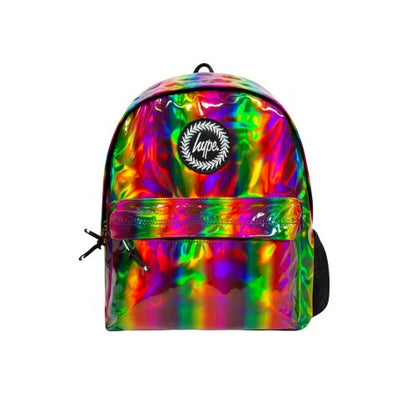 Front - Hype Rainbow Holographic Backpack