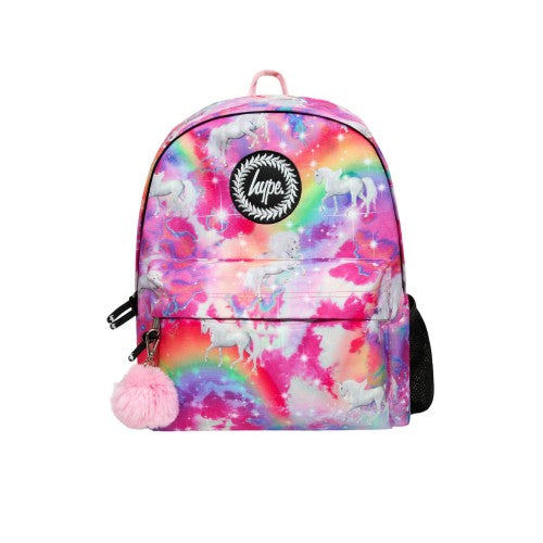 Front - Hype Rainbow Magical Unicorn Backpack